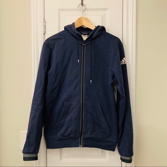 Navy blue adidas Zip up - Picture 1 of 2